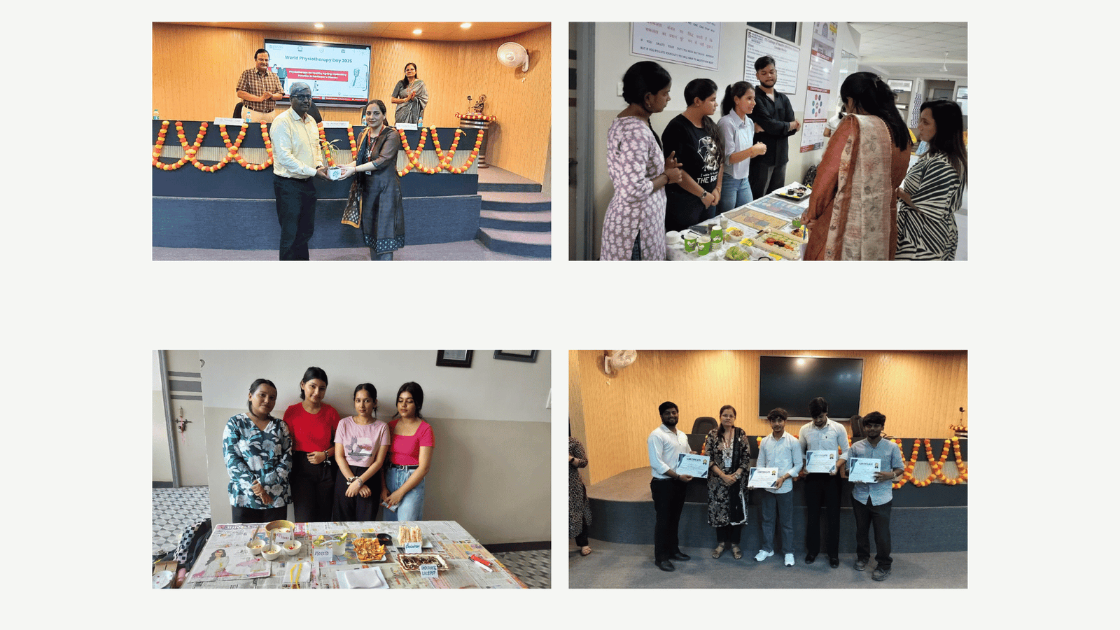 World Physiotherapy Day celebration- 4th,6th and 8th September
